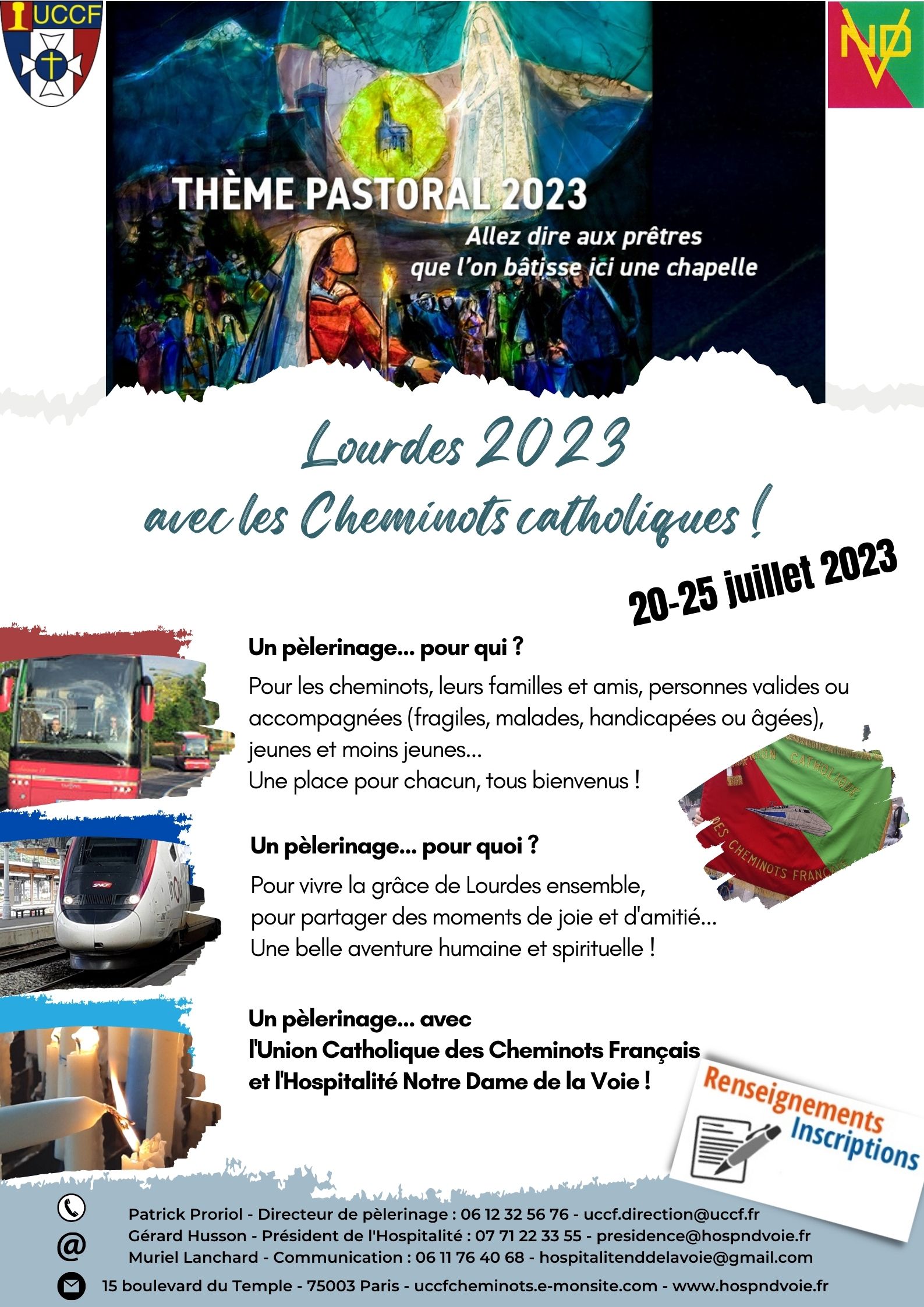 UCCF HNDV Lourdes 2023 affiche numero 2